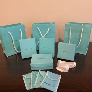 Tiffany bags, boxes, and pouches